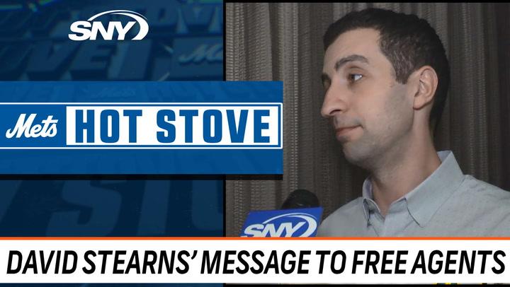 David Stearns details what he likes to accomplish and message he conveys when meeting with top free agents | Mets Hot Stove