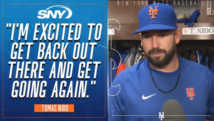 Tomas Nido discusses recovery from eye issue, being back with Mets, praises Francisco Alvarez | Mets Pre Game